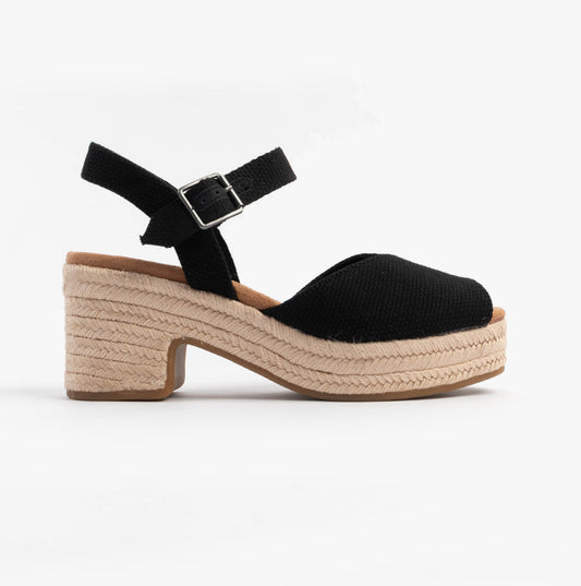 ISLA PEEP TOE Womens Sandals Black