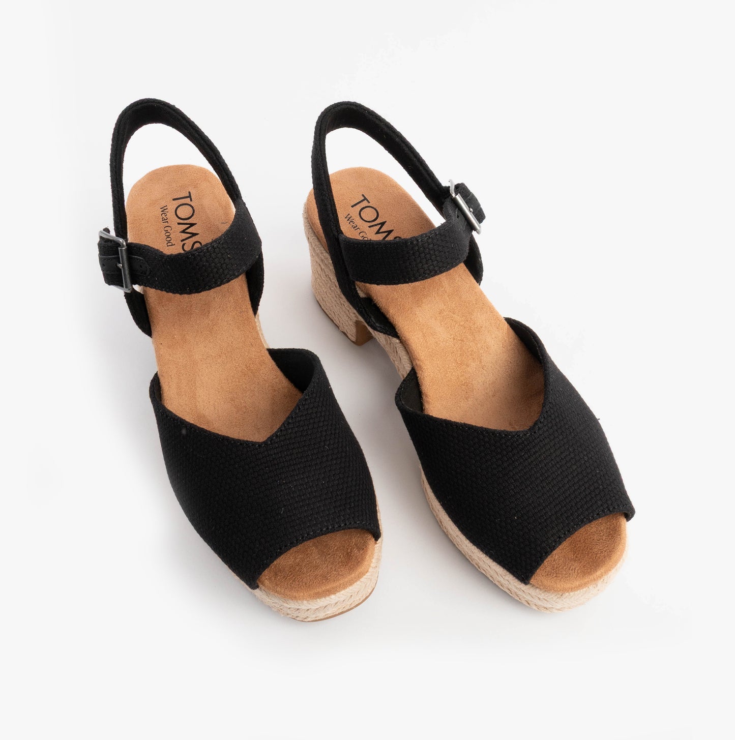 ISLA PEEP TOE Womens Sandals Black