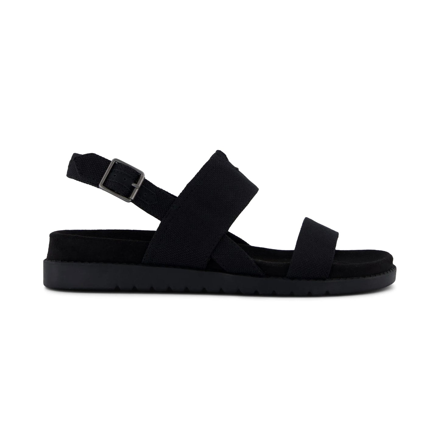 TOMS MARIN Womens Cross Strap Sandals Black
