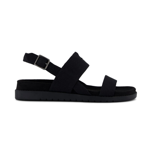 TOMS MARIN Womens Cross Strap Sandals Black