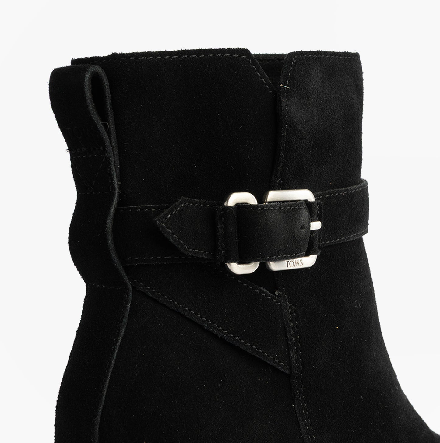 HAILEY BUCKLE Womens Ankle Boots Black