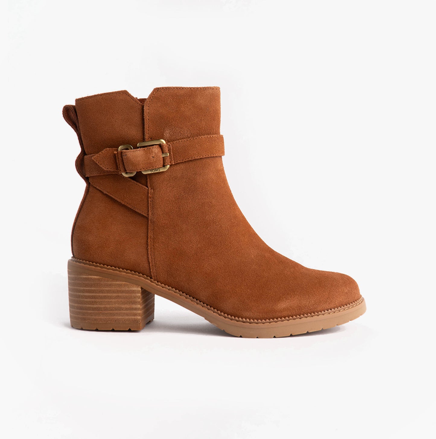 HAILEY BUCKLE Womens Ankle Boots Brown