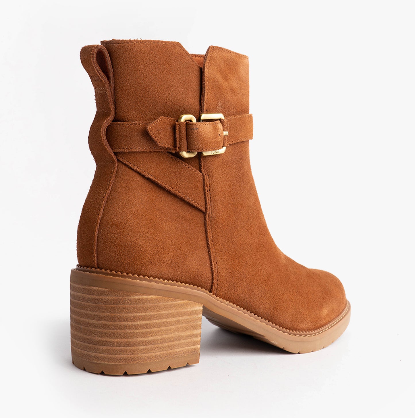 HAILEY BUCKLE Womens Ankle Boots Brown