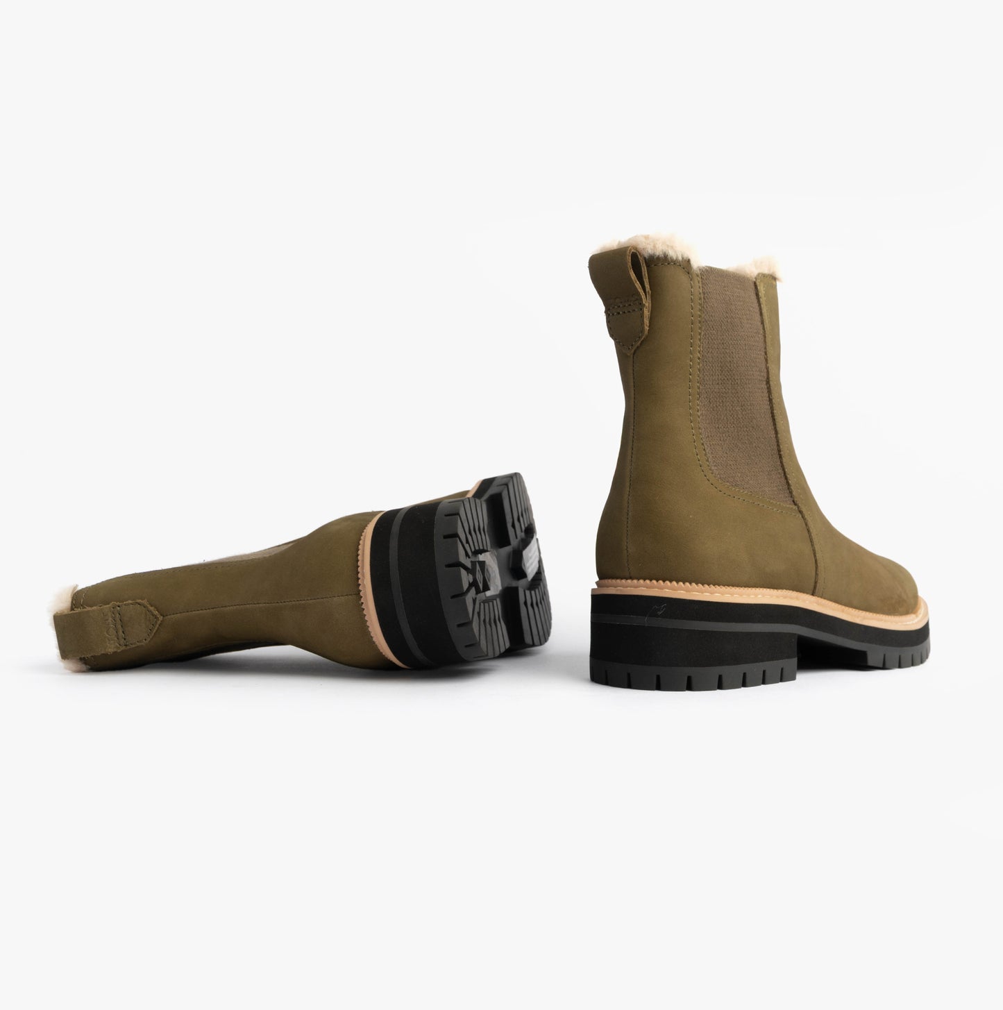 BENNET Womens Ankle Boots Olive