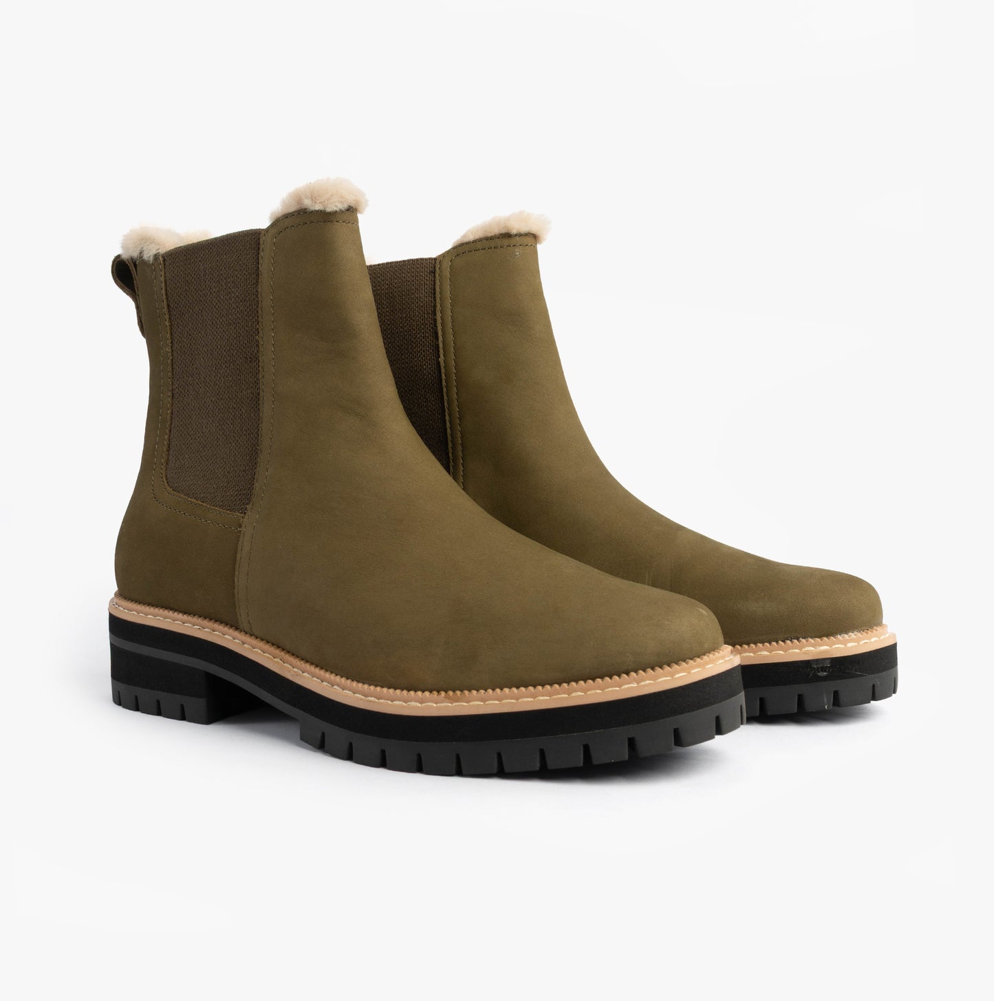 BENNET Womens Ankle Boots Olive