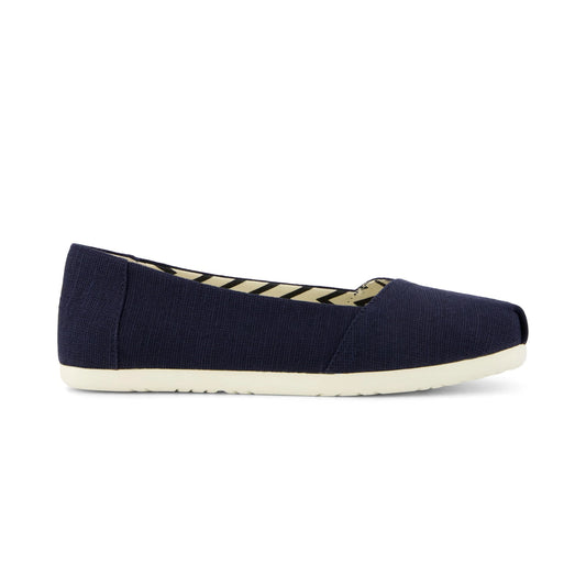 TOMS ALPARGATA BALLET Womens Ballerina Shoes Navy