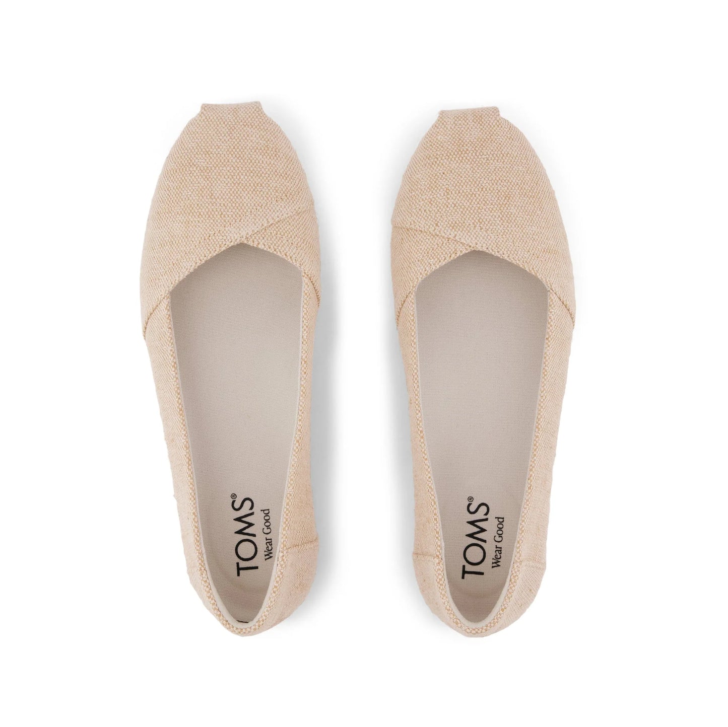 TOMS ALPARGATA BALLET Womens Ballerina Shoes Gold