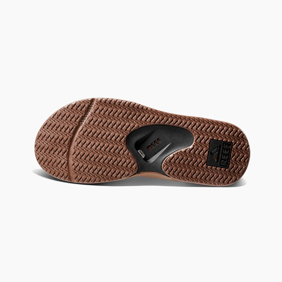 Reef FANNING Mens Toe-Post Sandals Black/Tan