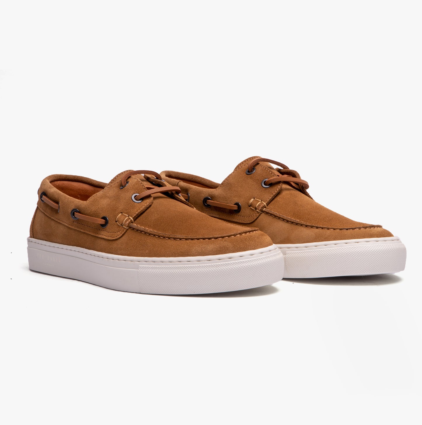 EUENS Mens Boat Shoes Tan