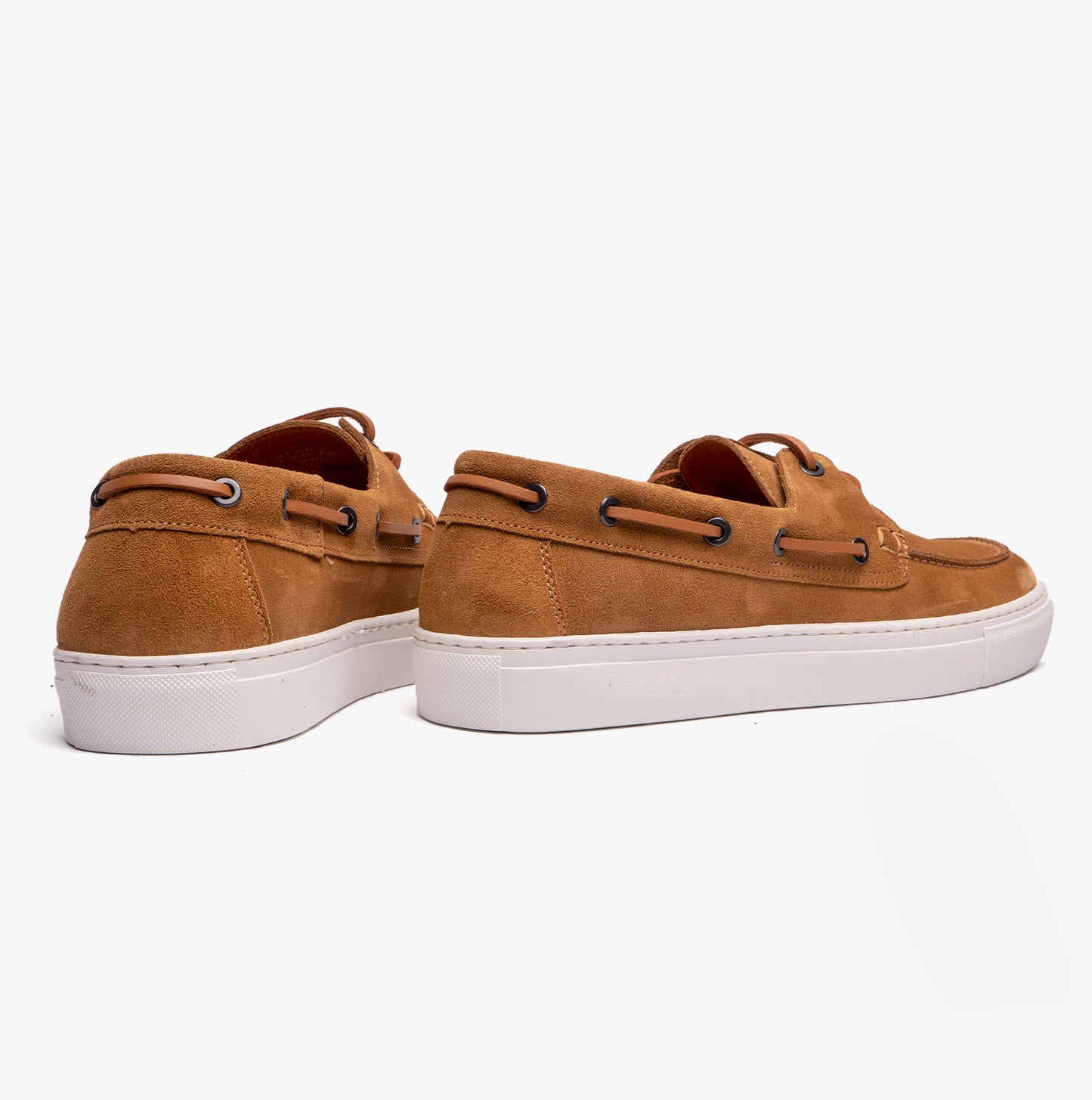 EUENS Mens Boat Shoes Tan