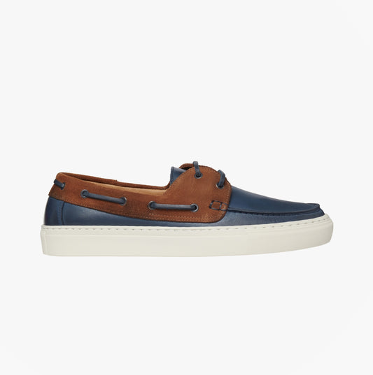 EUENB Mens Boat Shoes Navy