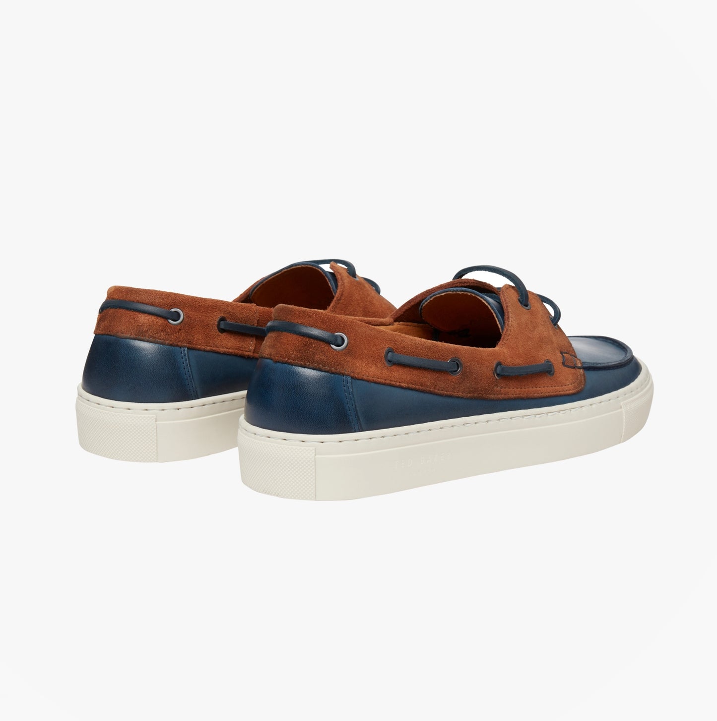 EUENB Mens Boat Shoes Navy