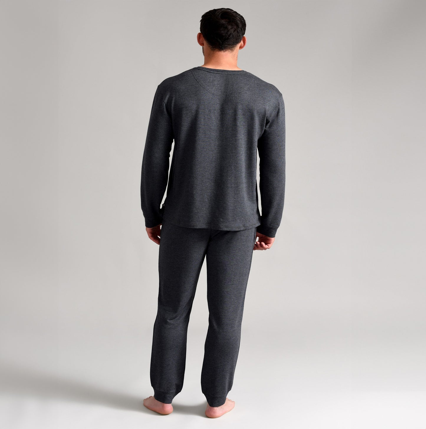 Ted Baker SUPER SOFT Long Sleeve Top Mens Dark Grey