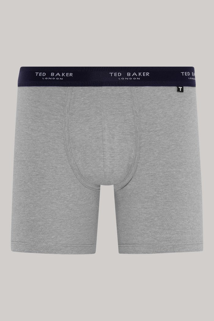 3-Pack Cotton Boxer Brief Mens Boxer Briefs Navy Mix