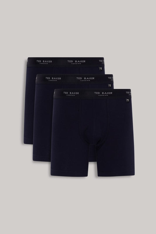 3-Pack Cotton Boxer Brief Mens Boxer Briefs Navy