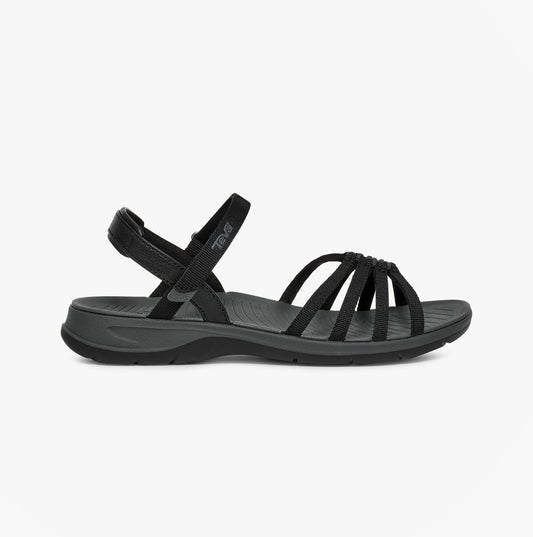 Teva TIRRATRAVELER Womens Cross Strap Sandals Black