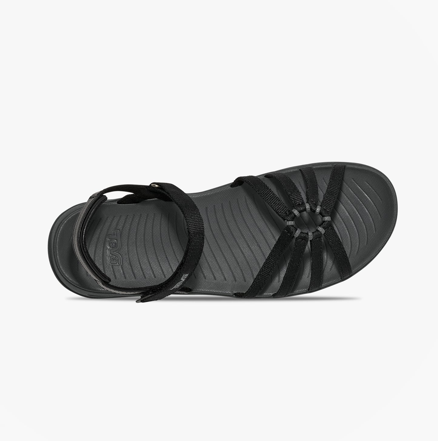 Teva TIRRATRAVELER Womens Cross Strap Sandals Black