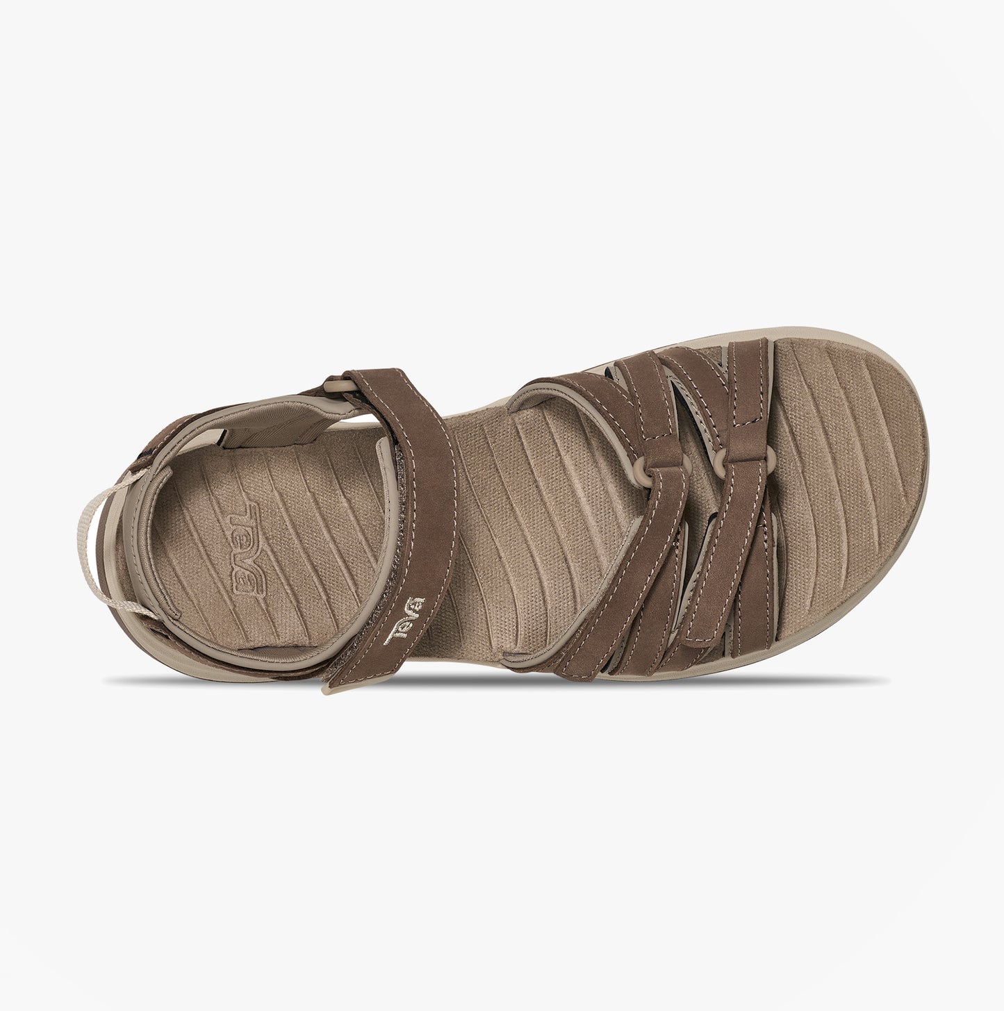 Teva TIRRA SPORT LEATHER Womens Cross Strap Sandals Caribou