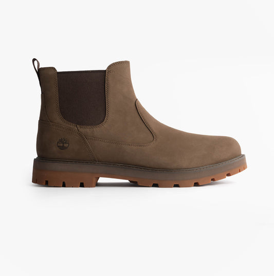 Timberland BRITTON ROAD MID Mens Chelsea Boots Brown Nubuck