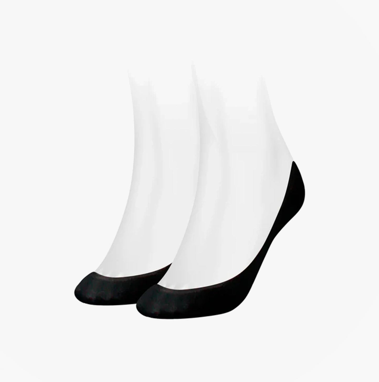 Tommy Hilfiger 2 Pack Womens Ballerina  Socks Black