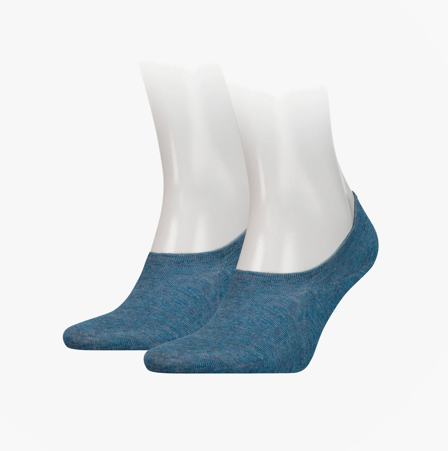Tommy Hilfiger 2 Pack Mens Invisible Socks Blue
