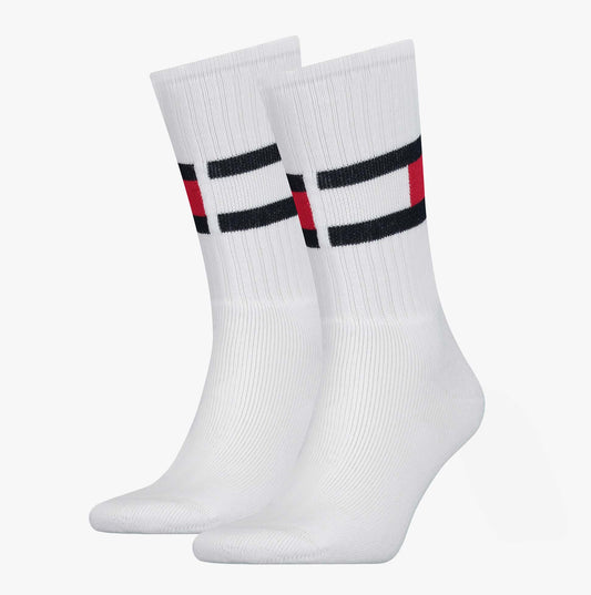 Tommy Hilfiger TRAINER FLAG Socks White