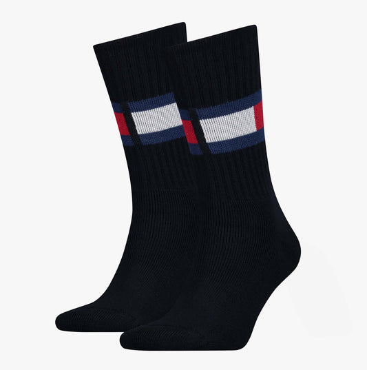 Tommy Hilfiger TRAINER FLAG Socks Navy