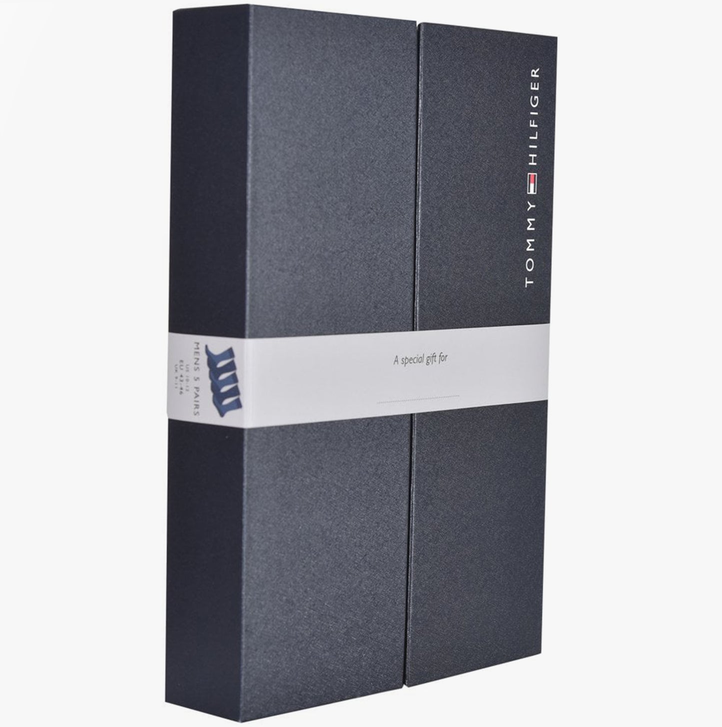Tommy Hilfiger 5 Pack Giftboxed Classic Mens Crew Socks Navy