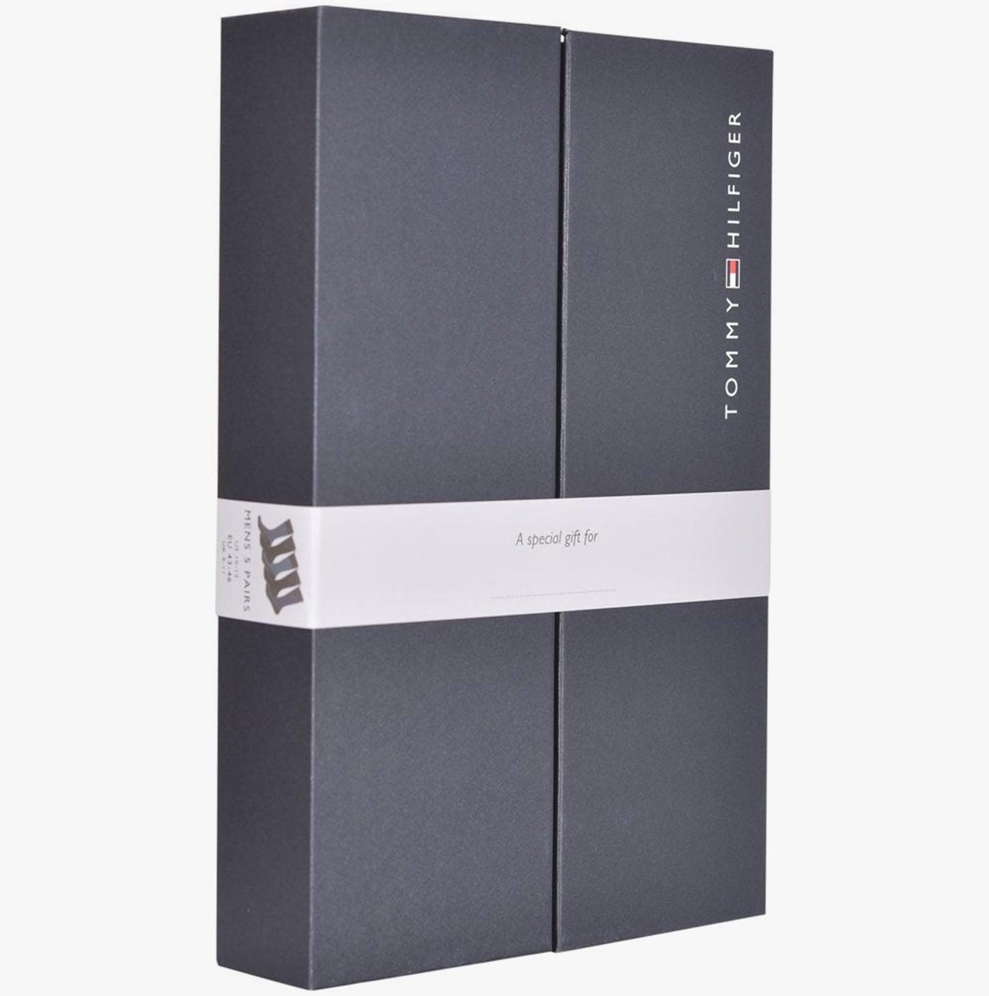 Tommy Hilfiger 5 Pack Giftboxed Classic Mens Crew Socks Black