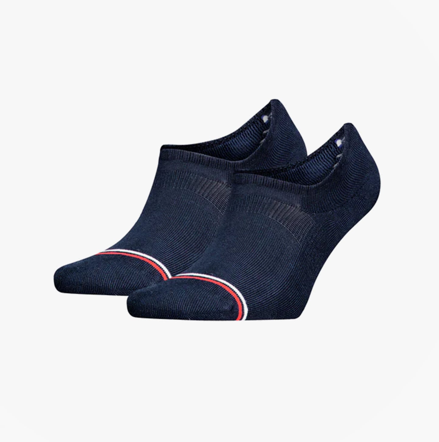 Tommy Hilfiger 2 Pack Trainer Mens Invisible Socks Navy