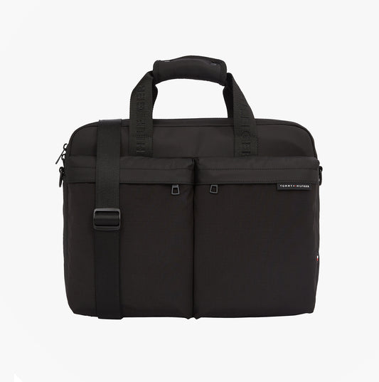 Tommy Hilfiger Rubberised Logo Laptop Bag