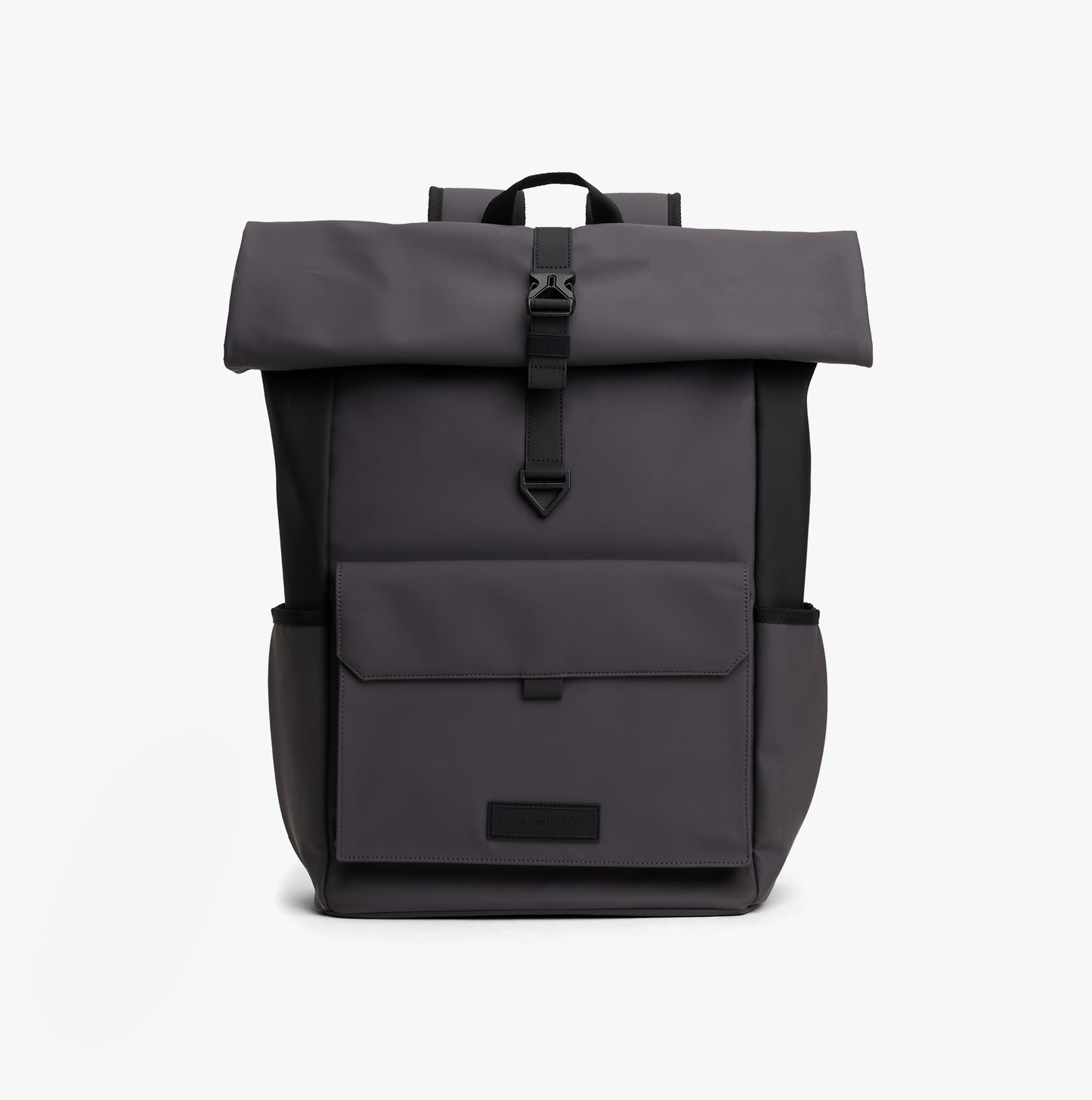 Tommy Hilfiger Mens Roll Top Backpack Charcoal Gray
