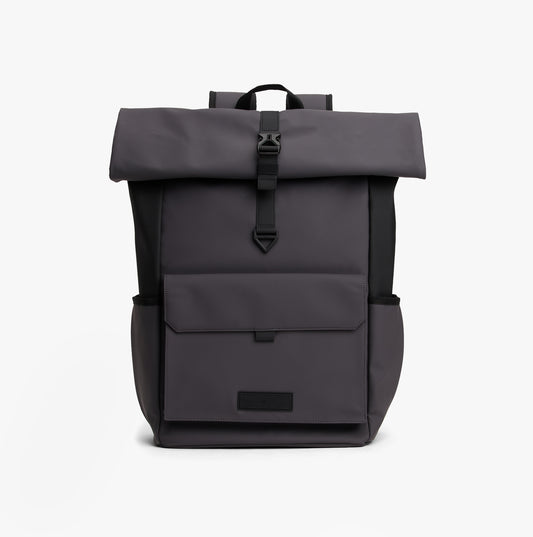 Tommy Hilfiger Mens Roll Top Backpack Charcoal Gray