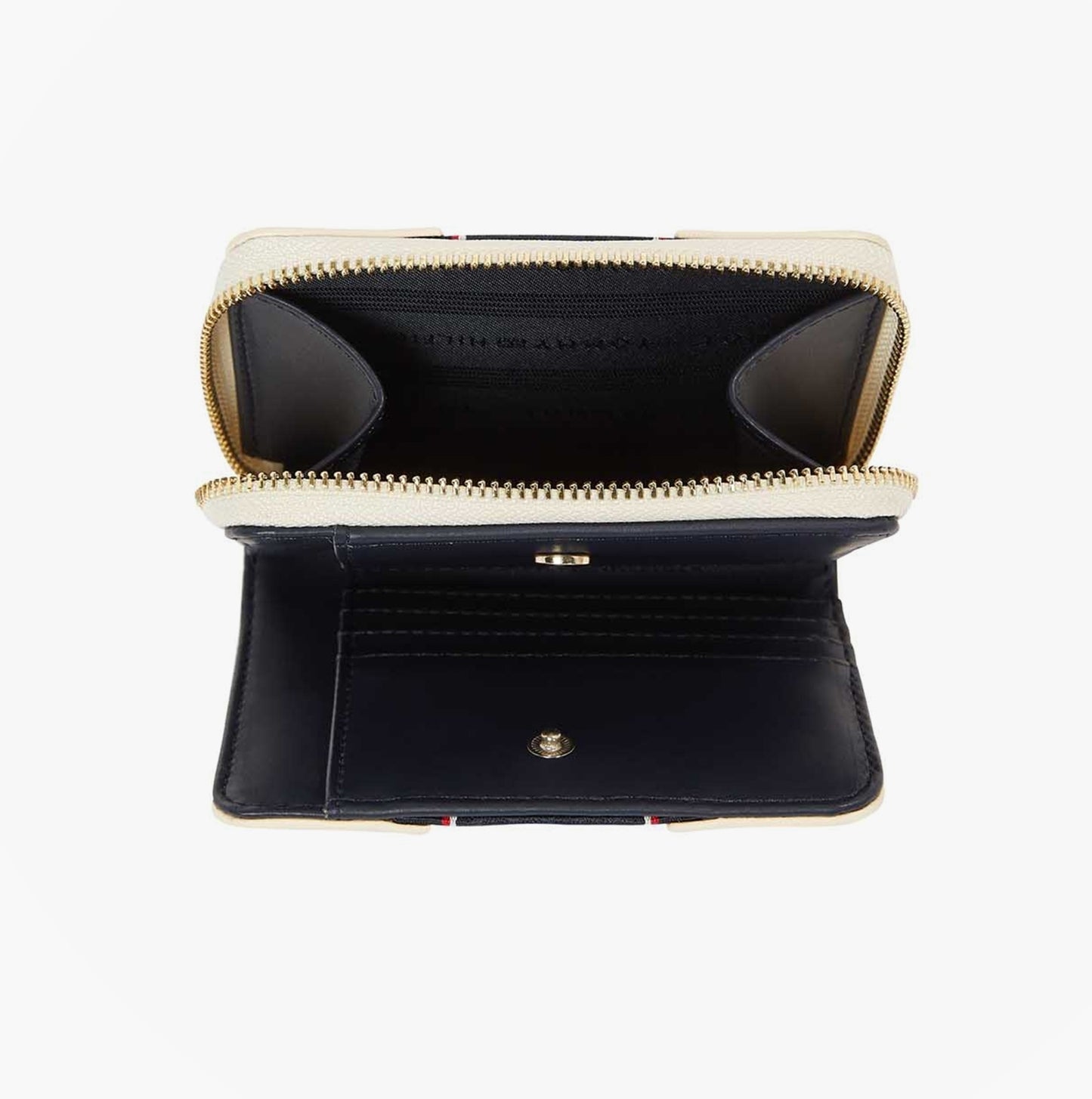 Tommy Hilfiger Womens monogram wallet with TH signature Cream