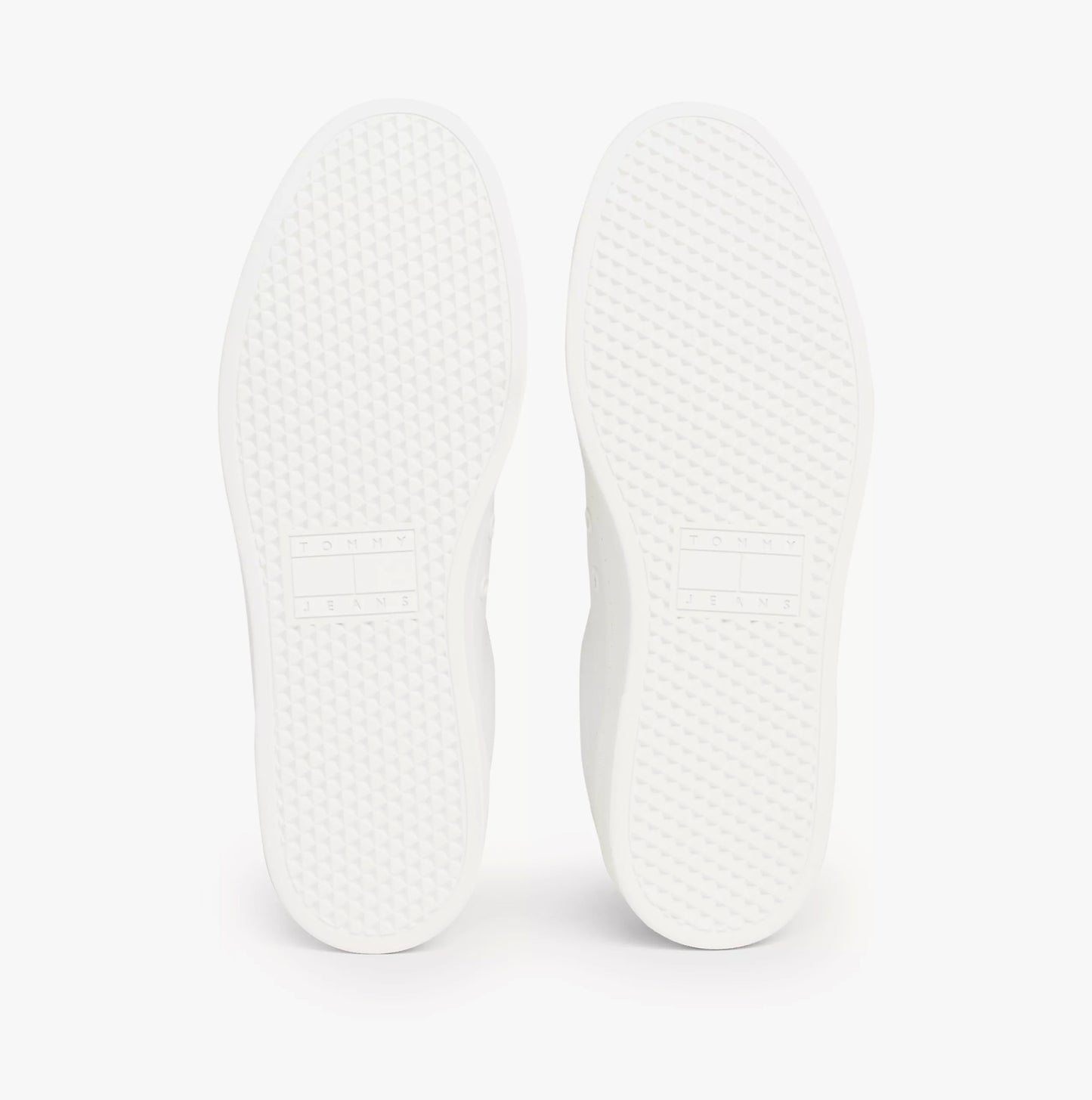 Tommy Hilfiger TJM LEATHER LOW CUPS Mens Trainers Ecru
