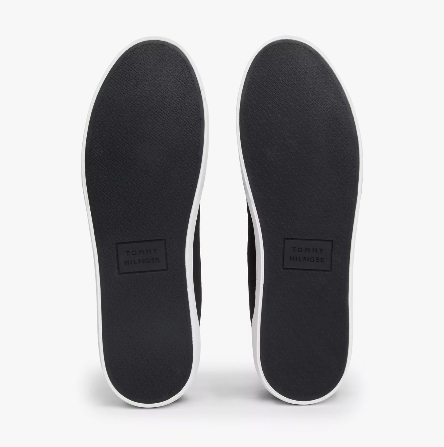 Tommy Hilfiger HI LOW STRIP Mens Trainers Black