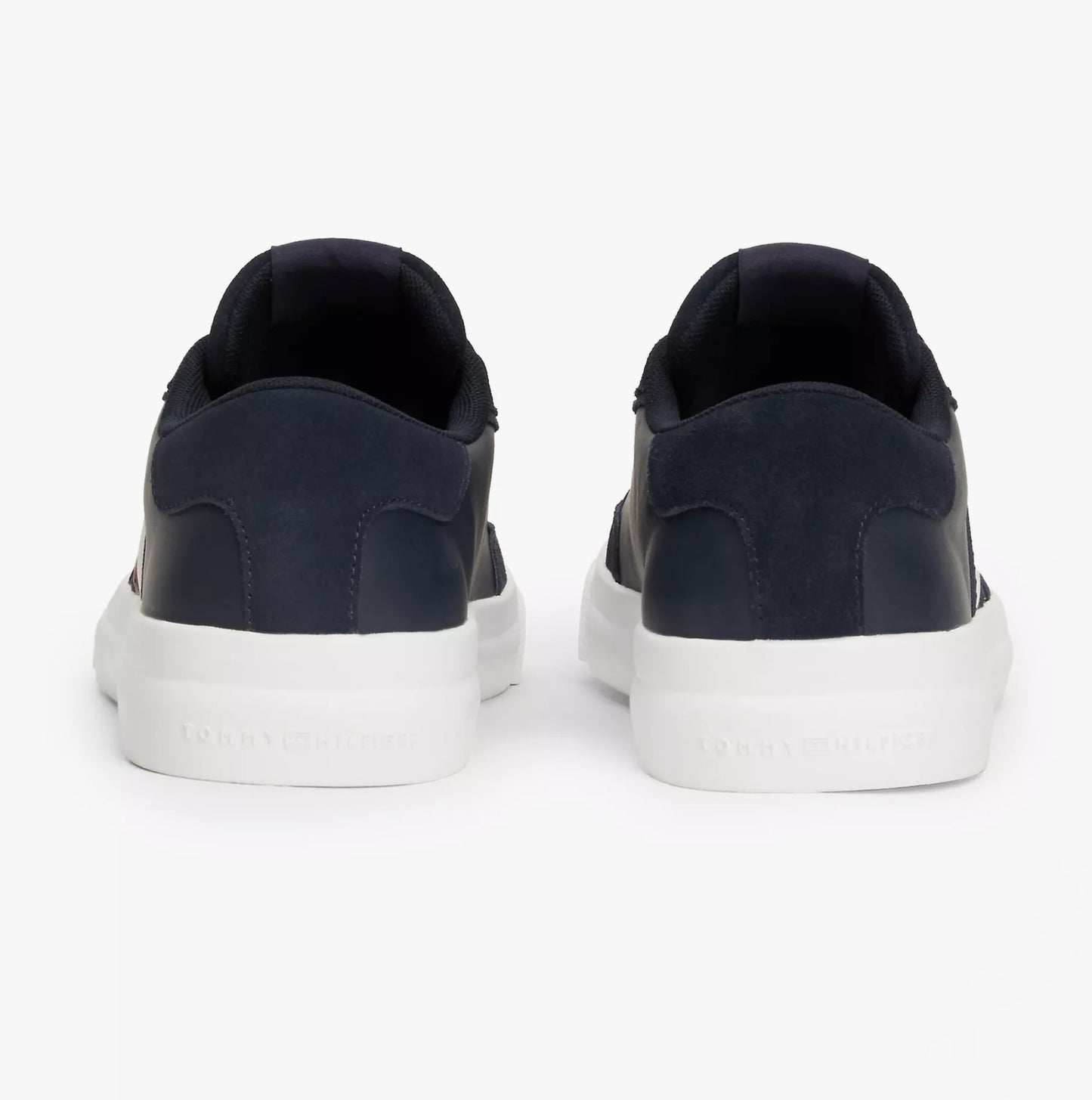 Tommy Hilfiger CUPSET RWB LEATHER Mens Sneakers Desert Sky