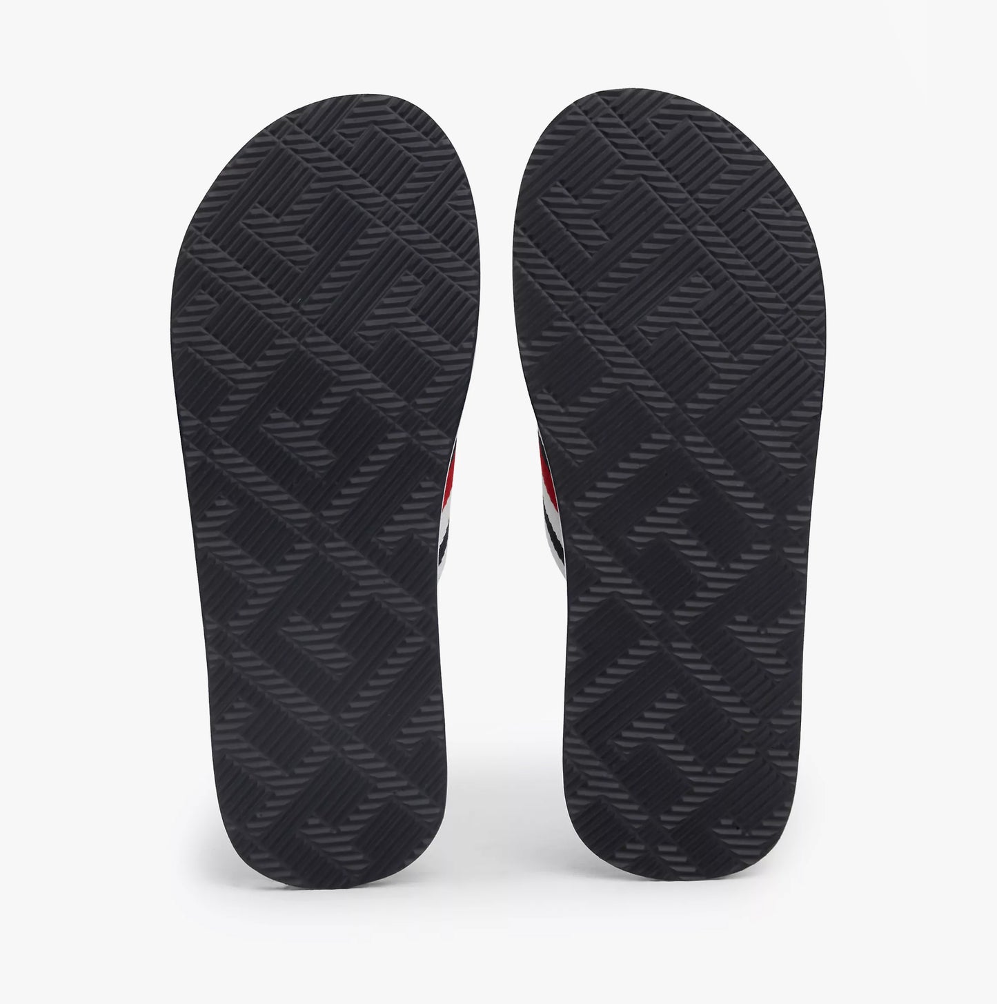 Tommy Hilfiger MASSAGE FOOTBED OLY Mens Flip Flops Antique Silver