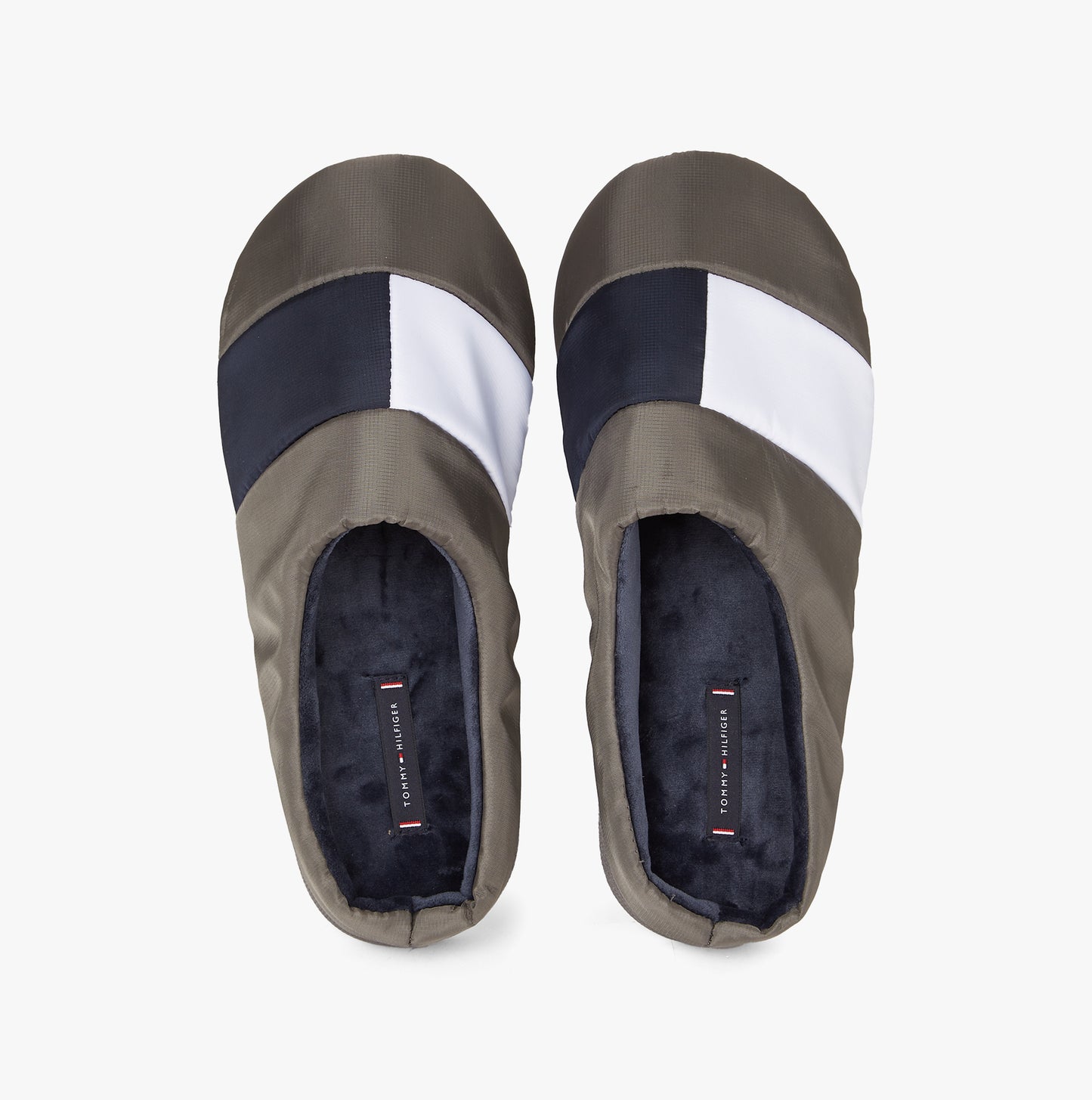 Tommy Hilfiger NYLON FLAG Mens Loafers Shady Stone