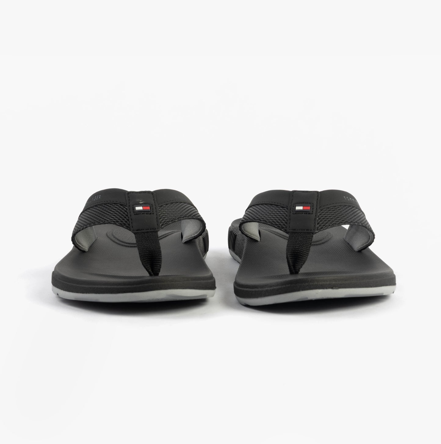 Tommy Hilfiger CONTRAST TEXTURE Mens Flip Flops Black