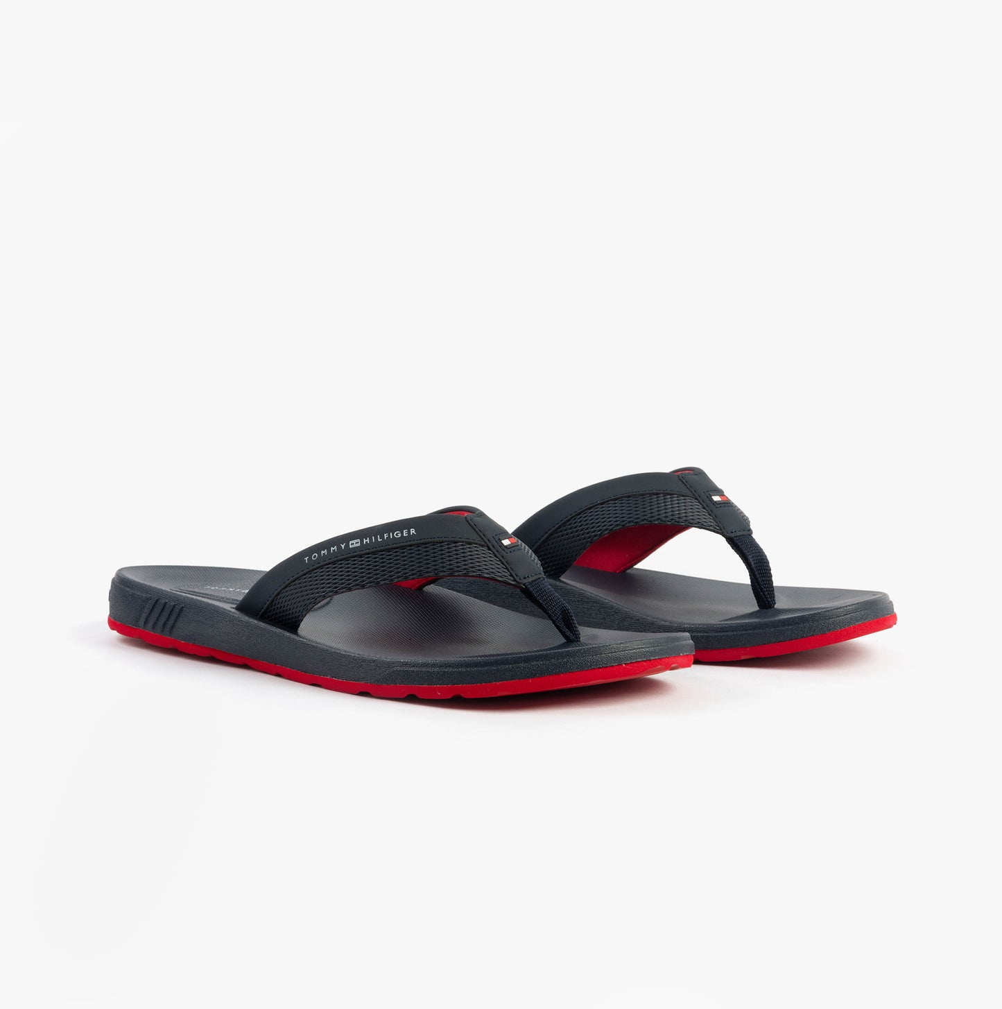 Tommy Hilfiger CONTRAST TEXTURE Mens Flip Flops Desert Sky