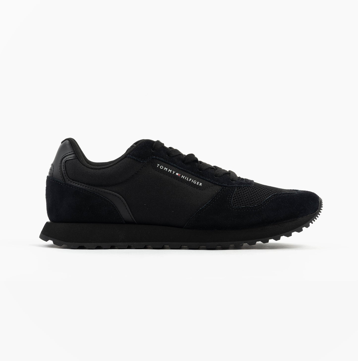 Tommy Hilfiger ESSENTIAL MIXED TEXTURE Mens Trainers Black