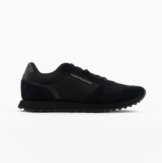 Tommy Hilfiger ESSENTIAL MIXED TEXTURE Mens Trainers Black