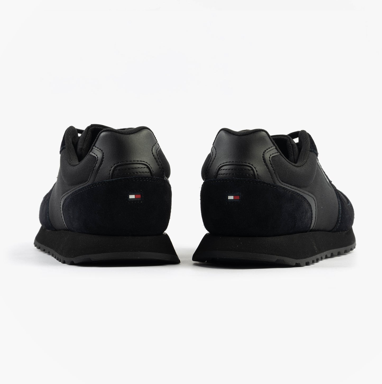 Tommy Hilfiger ESSENTIAL MIXED TEXTURE Mens Trainers Black