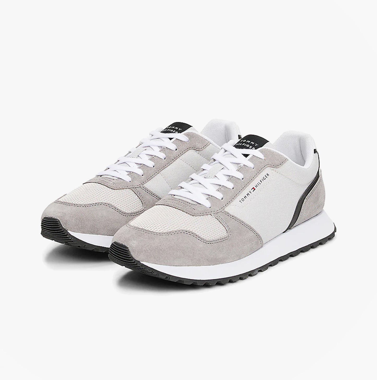 Tommy Hilfiger NEW RUNNER EVA MIX Mens Trainers Grey Whisper