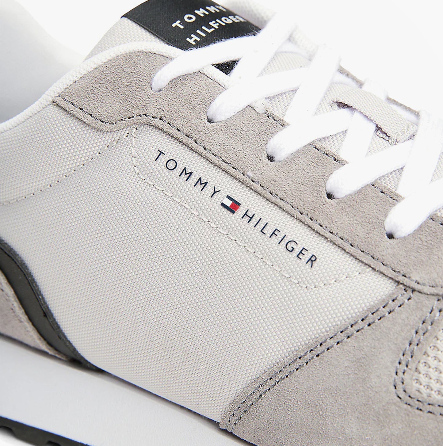 Tommy Hilfiger NEW RUNNER EVA MIX Mens Trainers Grey Whisper