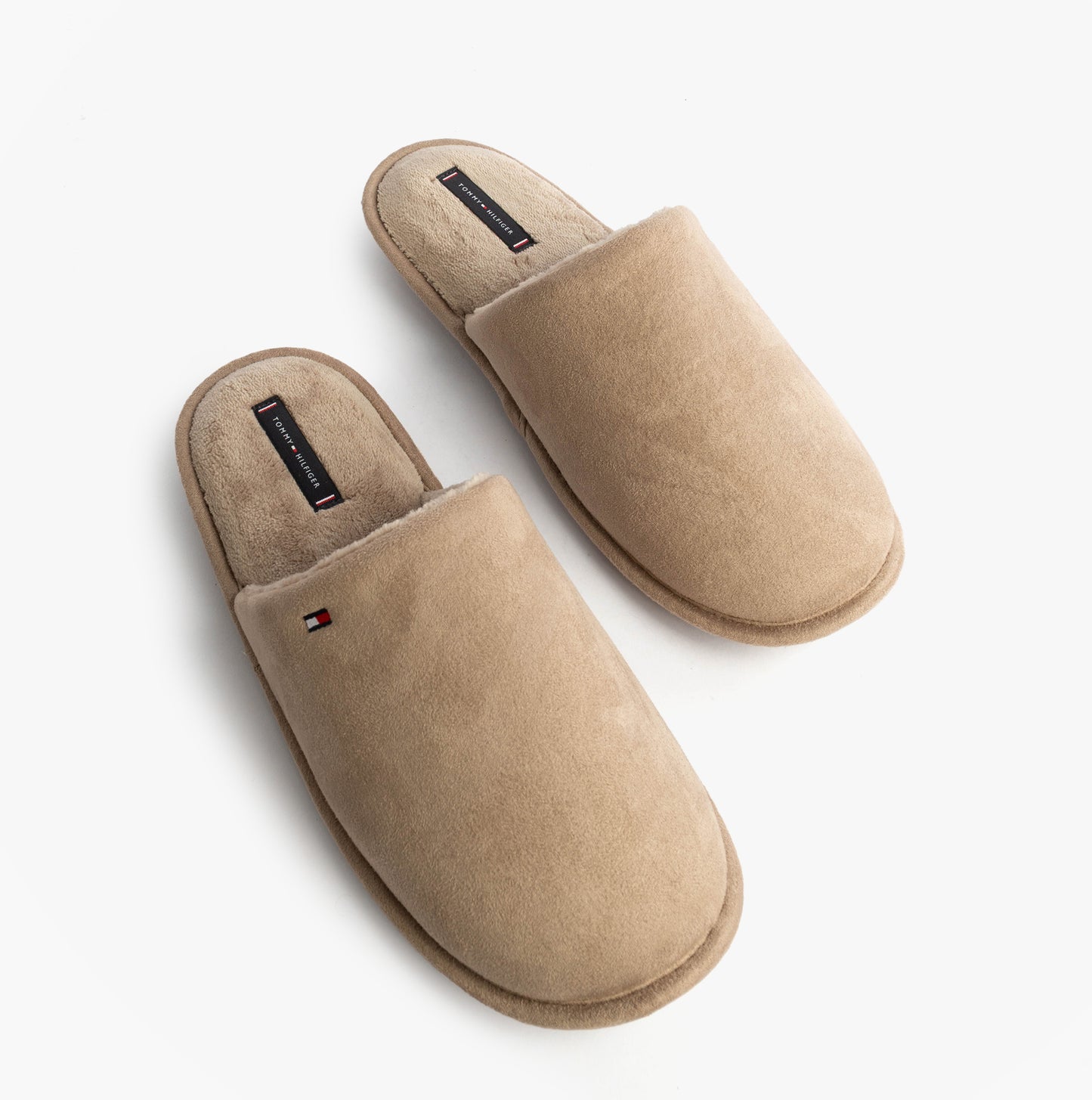 Tommy Hilfiger CORE HILFIGER FLAG H Mens Mule Slippers Coastal Taupe