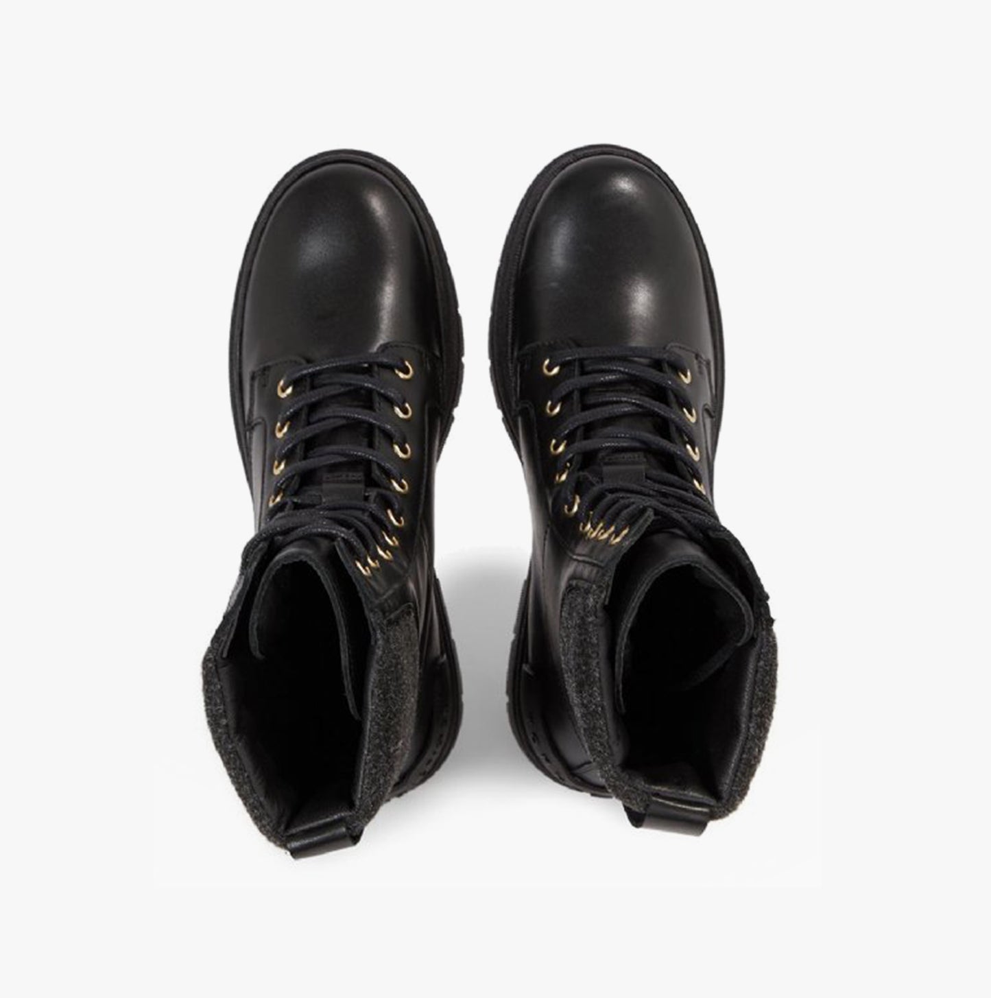 Tommy Hilfiger FEMININE FELT LACE UPIE Womens Boots Black