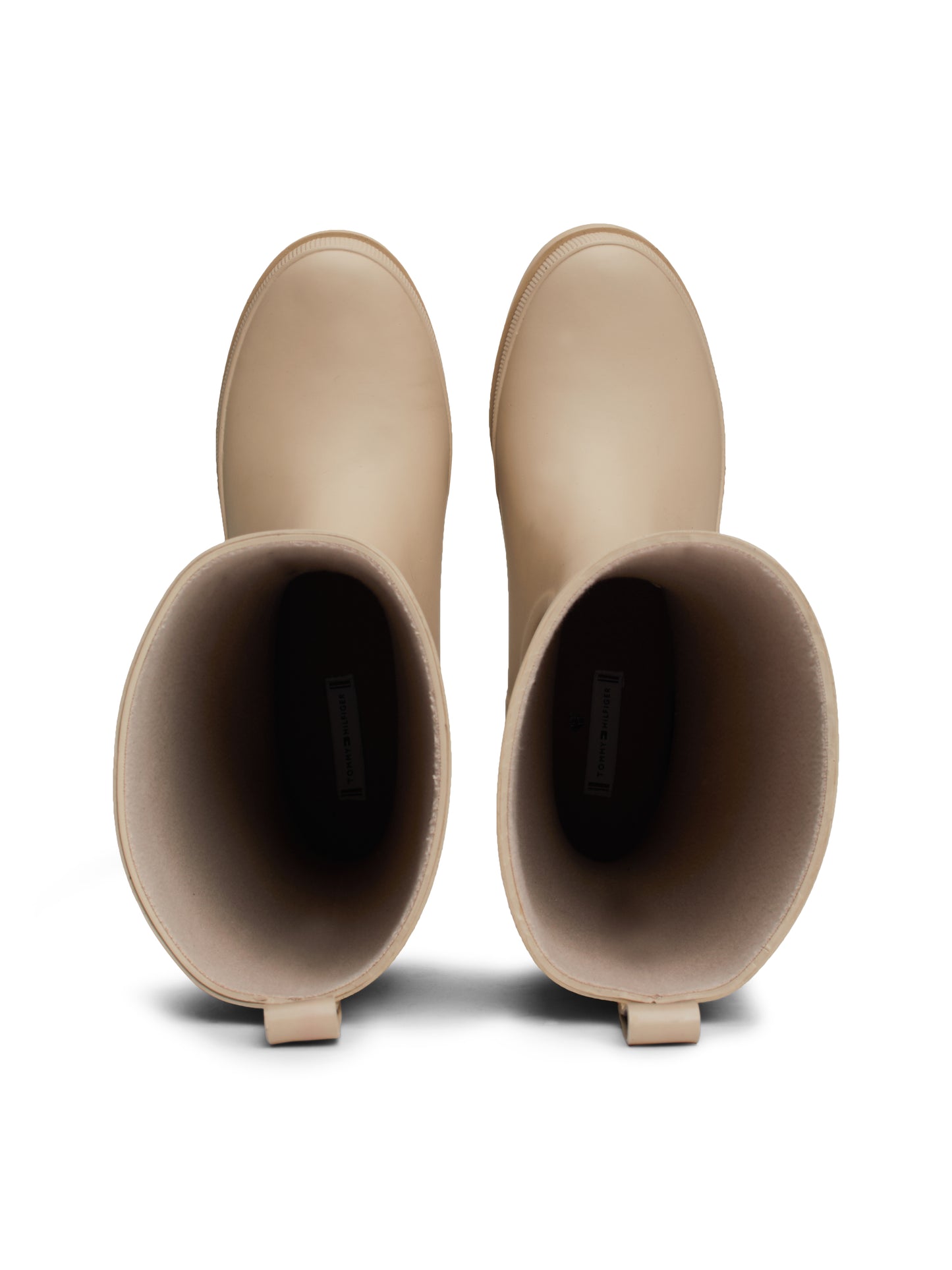 Tommy Hilfiger RUBBER Womens Welly Boots Beige