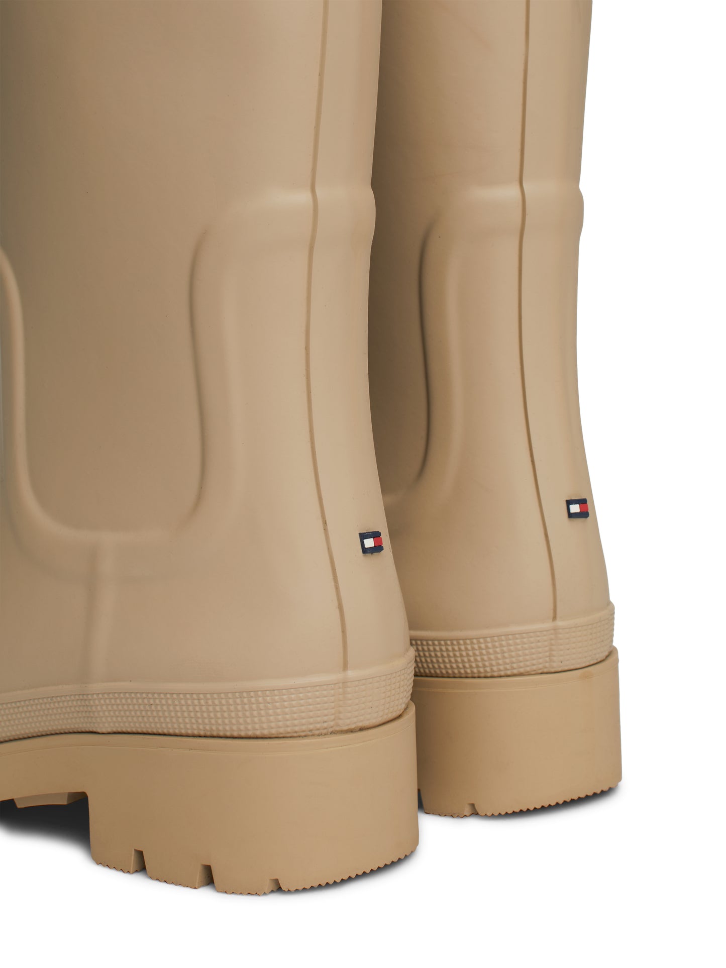 Tommy Hilfiger RUBBER Womens Welly Boots Beige